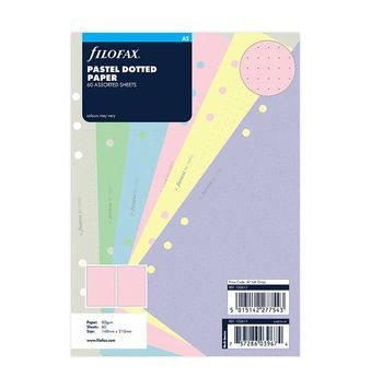 Бланки для органайзерівБланки в крапку до органайзеру Filofax, A5, pastel придбати в Dreamarium