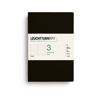 БлокнотиБлокнот Leuchtturm1917, Jottbook Pur, Medium, Black, 3 шт, крапка придбати в Dreamarium