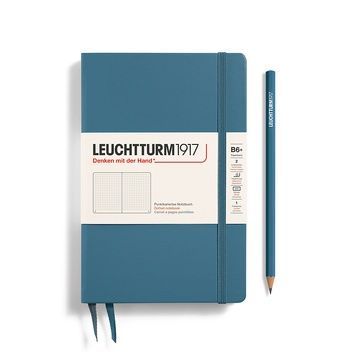 БлокнотиБлокнот Leuchtturm1917 Paperback (B6+), Stone Blue, Крапка придбати в Dreamarium