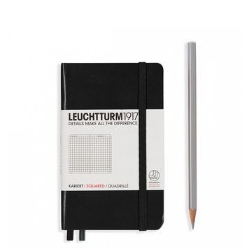 БлокнотиБлокнот Leuchtturm1917 Кишеньковий, Чорний, клітинка придбати в Dreamarium