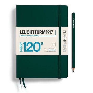 БлокнотиБлокнот Leuchtturm1917 120G Edition, Середній, Forest Green, Крапка придбати в Dreamarium