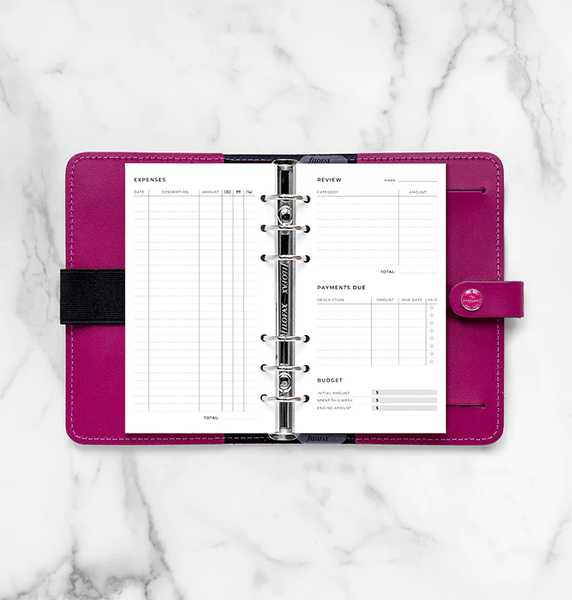 Бланки для органайзерівБланки Витрати Minimal, Filofax, Personal, білі придбати в Dreamarium
