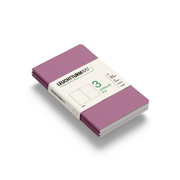 БлокнотиБлокнот Leuchtturm1917, Jottbook Pur, Pocket, Dusty Rose, 3 шт, чисті аркуші придбати в Dreamarium