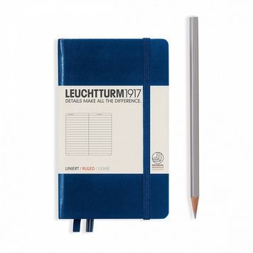 БлокнотиБлокнот Leuchtturm1917 Кишеньковий, Темно-синій, лінія придбати в Dreamarium