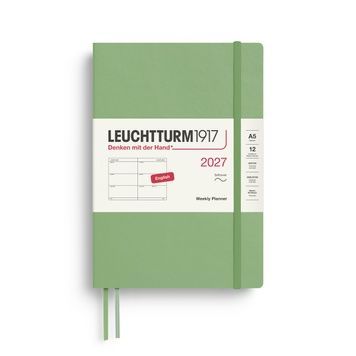 Датовані блокнотиЩотижневик Leuchtturm1917 Medium (A5) м'яка обкл., 2027 Sage придбати в Dreamarium