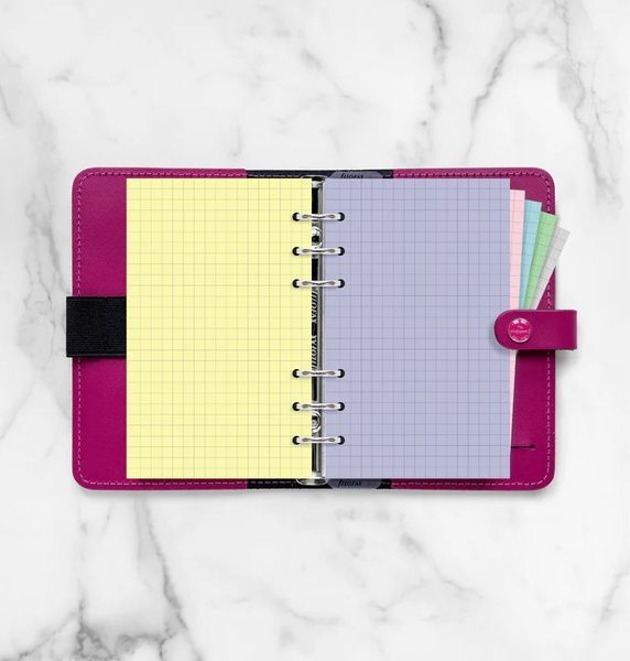 Бланки для органайзерівБланки в клітинку до органайзеру Filofax, Personal, pastel придбати в Dreamarium