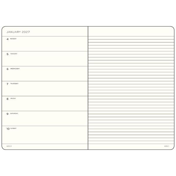 Датовані блокнотиЩотижневик з нотатками Leuchtturm1917 Medium (A5) м'яка обкл., 2027 Spring Leaf придбати в Dreamarium
