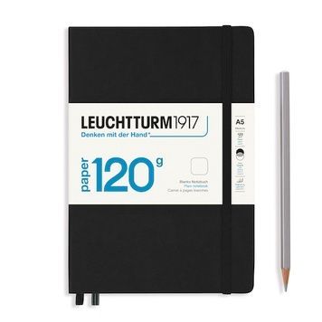 БлокнотиБлокнот Leuchtturm1917 120G Edition, Середній, Чорний, Чисті аркуші придбати в Dreamarium