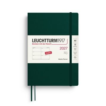 Датовані блокнотиЩотижневик Leuchtturm1917 Medium (A5) м'яка обкл., 2027 Forest Green придбати в Dreamarium