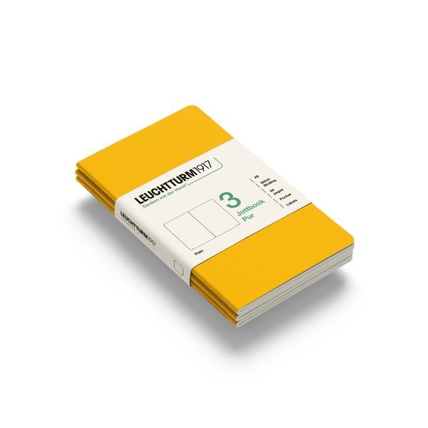БлокнотиБлокнот Leuchtturm1917, Jottbook Pur, Pocket, Sunflower, 3 шт, чисті аркуші придбати в Dreamarium