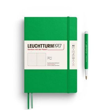 БлокнотиБлокнот Leuchtturm1917 Середній, М'яка обкладинка, Spring Leaf, Крапка придбати в Dreamarium
