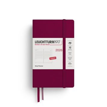 Датовані блокнотиЩоденник Leuchtturm1917 Pocket (A6) 2026 Port Red придбати в Dreamarium