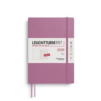 Датовані блокнотиЩотижневик з нотатками Leuchtturm1917 Medium (A5) м'яка обкл., 2026 Dusty Rose придбати в Dreamarium