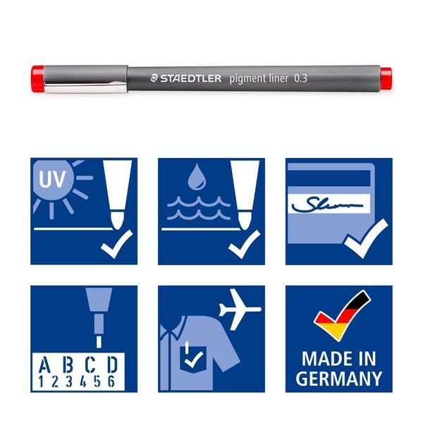 Bullet JournalНабір пігментних лайнерів Staedtler (6 шт) придбати в Dreamarium