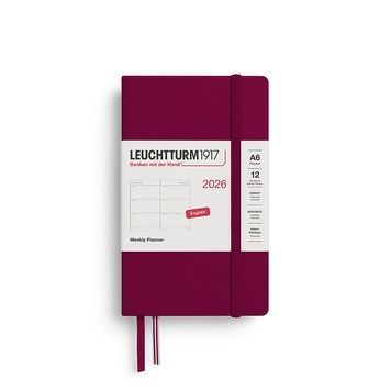 Датовані блокнотиЩотижневик Leuchtturm1917 Pocket (A6) 2026 Port Red придбати в Dreamarium