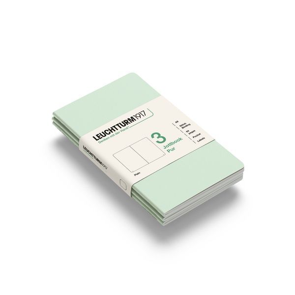 БлокнотиБлокнот Leuchtturm1917, Jottbook Pur, Pocket, Mint Green, 3 шт, чисті аркуші придбати в Dreamarium