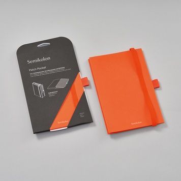 Петлі для ручокКишеня і резинка для блокнота Semikolon, A5, orange придбати в Dreamarium