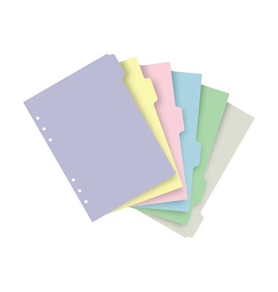 Аксесуари для органайзерівРозділювачі універсальні Filofax, A5, pastel придбати в Dreamarium