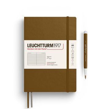 БлокнотиБлокнот Leuchtturm1917 Середній, М'яка обкладинка, Spice Brown, Лінія придбати в Dreamarium