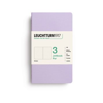 БлокнотиБлокнот Leuchtturm1917, Jottbook Pur, Pocket, Lilac, 3 шт, крапка придбати в Dreamarium