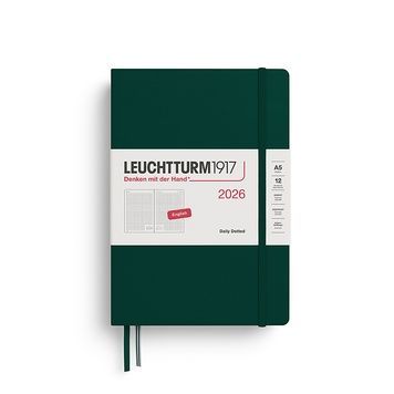 Датовані блокнотиЩоденник Leuchtturm1917 Medium (A5) 2026 Forest Green (крапка) придбати в Dreamarium