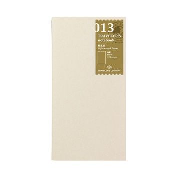 Traveler's NotebookЗмінний блокнот для TRAVELER'S Notebook, Regular Size, тонкий папір, чисті аркуші придбати в Dreamarium