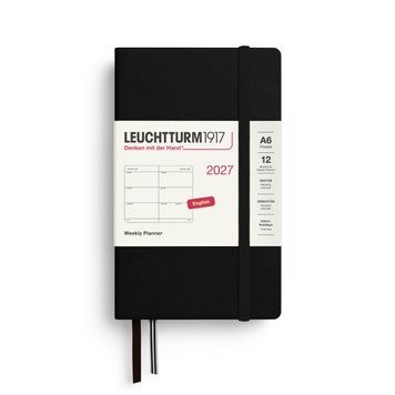 Датовані блокнотиЩотижневик Leuchtturm1917 Pocket (A6) 2027 Black придбати в Dreamarium