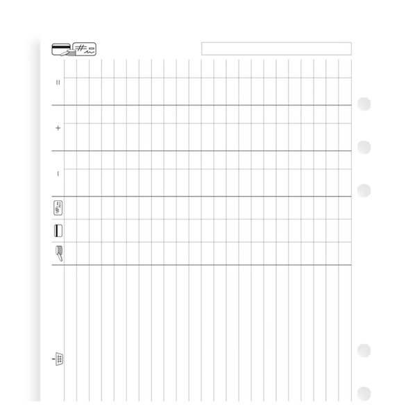 Бланки для органайзерівБланки Фінанси Filofax, A5, білі придбати в Dreamarium