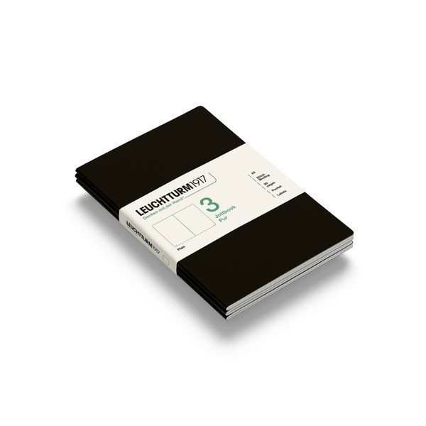 БлокнотиБлокнот Leuchtturm1917, Jottbook Pur, Medium, Black, 3 шт, чисті аркуші придбати в Dreamarium
