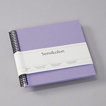Фотоальбоми на спіраліФотоальбом на спіралі Semikolon, Piccolino, кремові сторінки, lilac silk придбати в Dreamarium