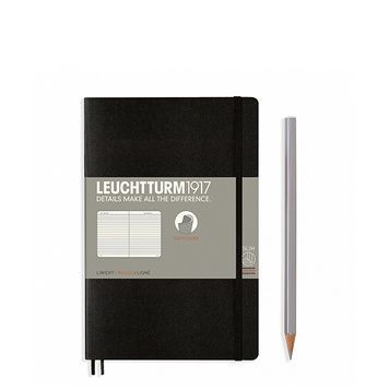 БлокнотиБлокнот Leuchtturm1917 Paperback (B6+), М'яка обкладинка, Чорний, Лінія придбати в Dreamarium
