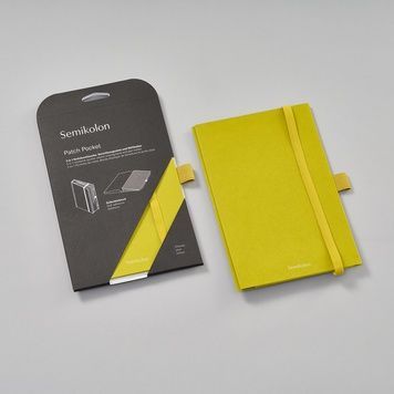Петлі для ручокКишеня і резинка для блокнота Semikolon, A5, matcha придбати в Dreamarium