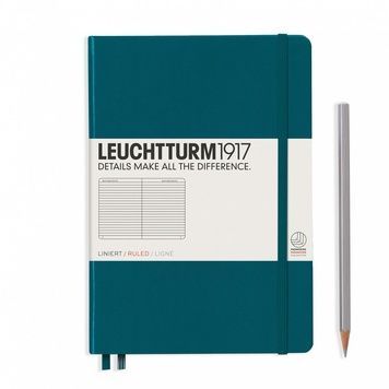 БлокнотиБлокнот Leuchtturm1917 Середній, Тихоокеанський зелений, лінія придбати в Dreamarium