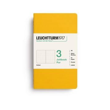 БлокнотиБлокнот Leuchtturm1917, Jottbook Pur, Pocket, Sunflower, 3 шт, крапка придбати в Dreamarium