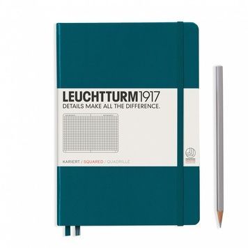 БлокнотиБлокнот Leuchtturm1917 Середній, Тихоокеанський зелений, клітинка придбати в Dreamarium
