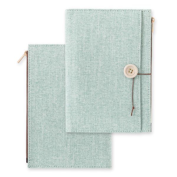 Обкладинки для блокнотівОбкладинка для блокнота Midori Yuru Log, тканина, B6, блакитний придбати в Dreamarium