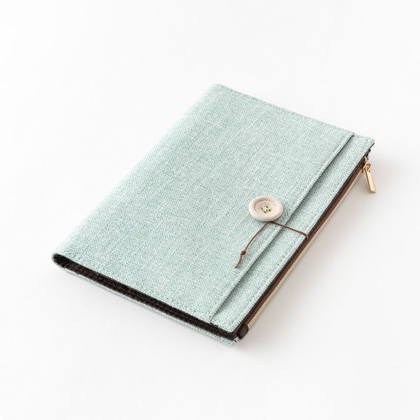 Обкладинки для блокнотівОбкладинка для блокнота Midori Yuru Log, тканина, B6, блакитний придбати в Dreamarium