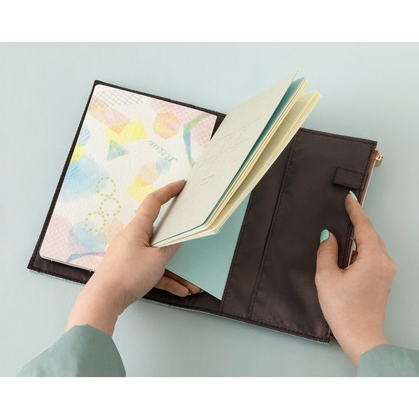 Обкладинки для блокнотівОбкладинка для блокнота Midori Yuru Log, тканина, B6, блакитний придбати в Dreamarium
