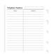 Бланки телефони до органайзеру Filofax, Pocket, білі 210207 фото 5