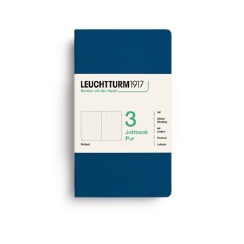 БлокнотиБлокнот Leuchtturm1917, Jottbook Pur, Pocket, Indigo, 3 шт, крапка придбати в Dreamarium