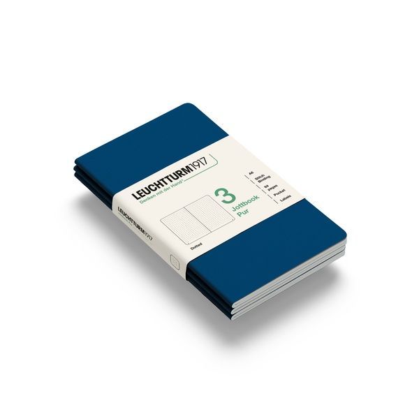 БлокнотиБлокнот Leuchtturm1917, Jottbook Pur, Pocket, Indigo, 3 шт, крапка придбати в Dreamarium