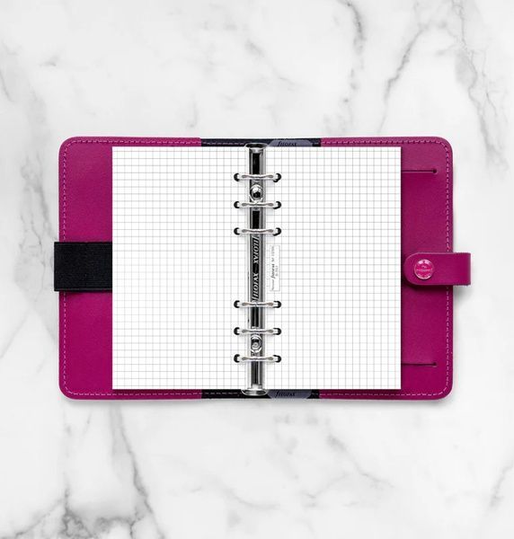 Бланки для органайзерівБланки в клітинку Filofax, Personal, білі придбати в Dreamarium