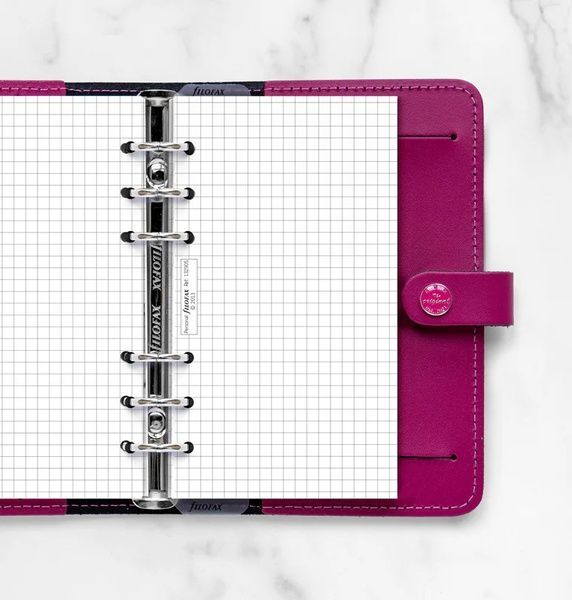 Бланки для органайзерівБланки в клітинку Filofax, Personal, білі придбати в Dreamarium
