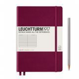 БлокнотиБлокнот Leuchtturm1917 Середній, Винний, лінія придбати в Dreamarium