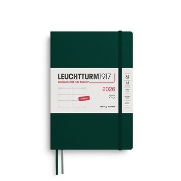 Датовані блокнотиЩотижневик Leuchtturm1917 Medium (A5) м'яка обкл., 2026 Forest Green придбати в Dreamarium