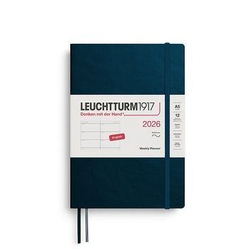 Датовані блокнотиЩотижневик Leuchtturm1917 Medium (A5) м'яка обкл., 2026 Deep Sea придбати в Dreamarium