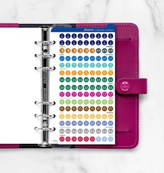 Аксесуари для органайзерівНабір стікерів до органайзеру Filofax, Personal придбати в Dreamarium
