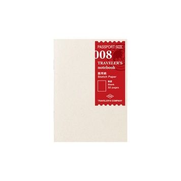 Traveler's NotebookЗмінний блокнот для TRAVELER'S Notebook, Passport Size, папір для скетчів, чисті аркуші придбати в Dreamarium