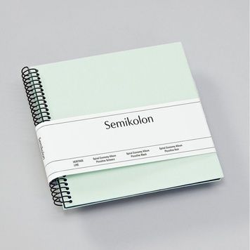 Фотоальбоми на спіраліФотоальбом на спіралі Semikolon, Piccolino, чорні сторінки, moss придбати в Dreamarium