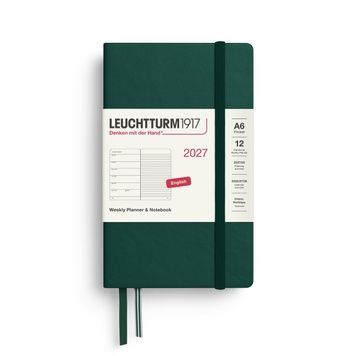 Датовані блокнотиЩотижневик з нотатками Leuchtturm1917 Pocket (A6) 2027 Forest Green придбати в Dreamarium